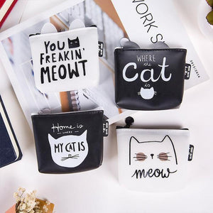 Modern Meow Coin Pouch - Always Whiskered 