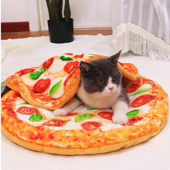 Pet pizza blanket bed - Always Whiskered 