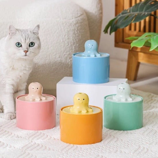 Octo Ceramic Fountain - Always Whiskered
