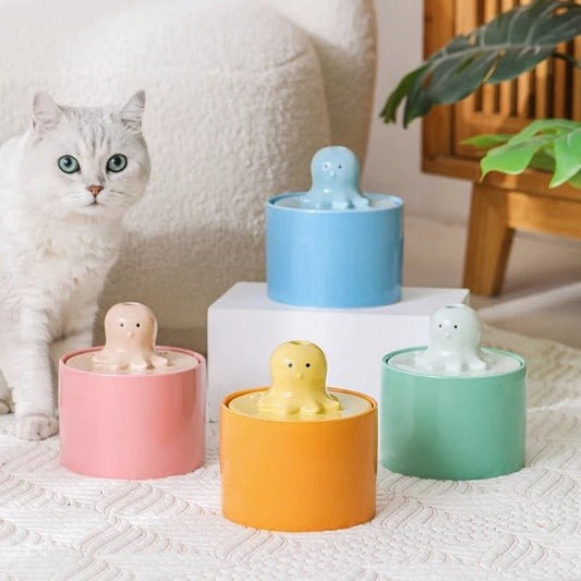 Octo Ceramic Fountain - Always Whiskered