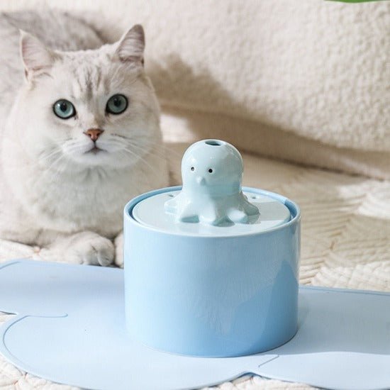 Octo Ceramic Fountain - Always Whiskered