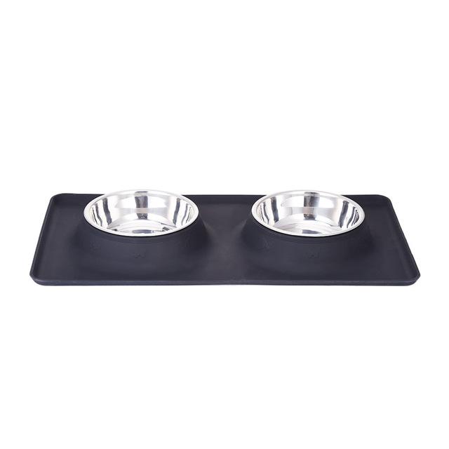 Pawfect Non Skid Double Diner - Always Whiskered 