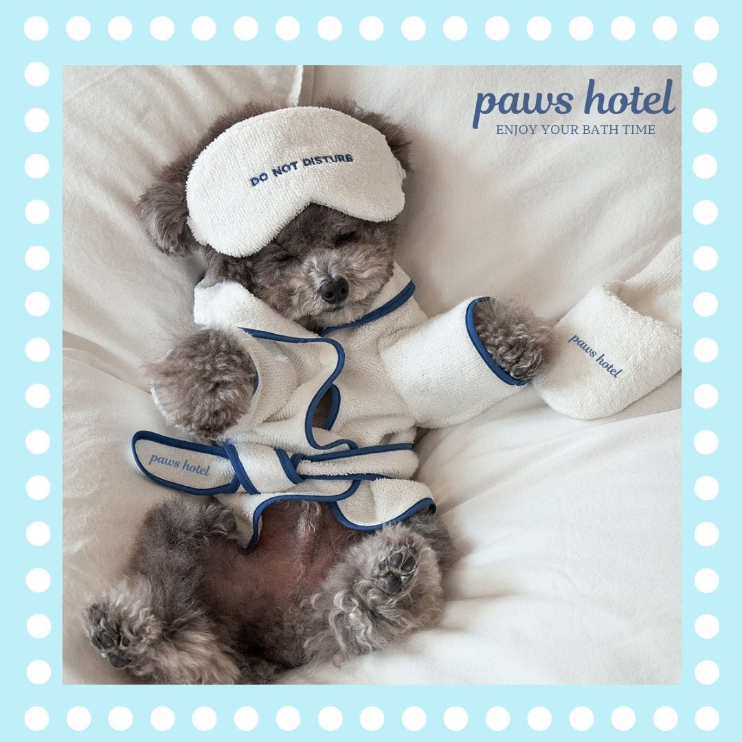 Paws Hotel Robe Set - Always Whiskered