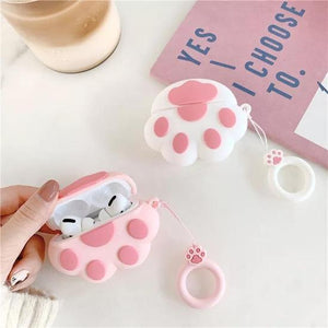 Cat paw airpods case 