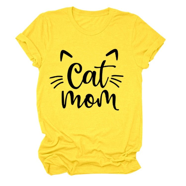 Pawsome Cat Mom Tee - Always Whiskered