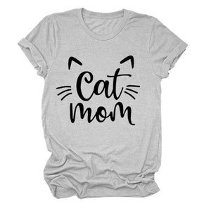 Pawsome Cat Mom Tee - Always Whiskered