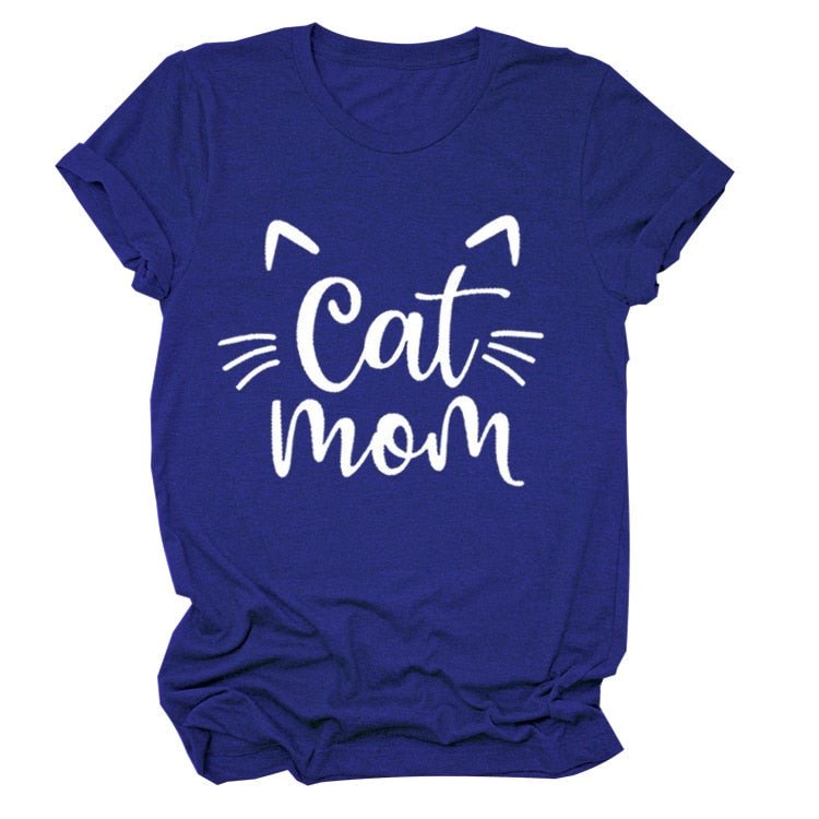 Pawsome Cat Mom Tee - Always Whiskered