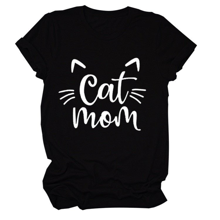 Pawsome Cat Mom Tee - Always Whiskered