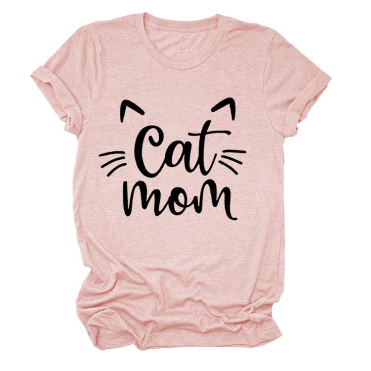 Pawsome Cat Mom Tee - Always Whiskered