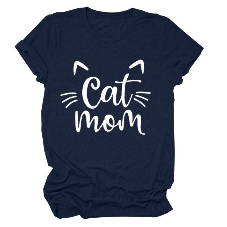 Pawsome Cat Mom Tee - Always Whiskered