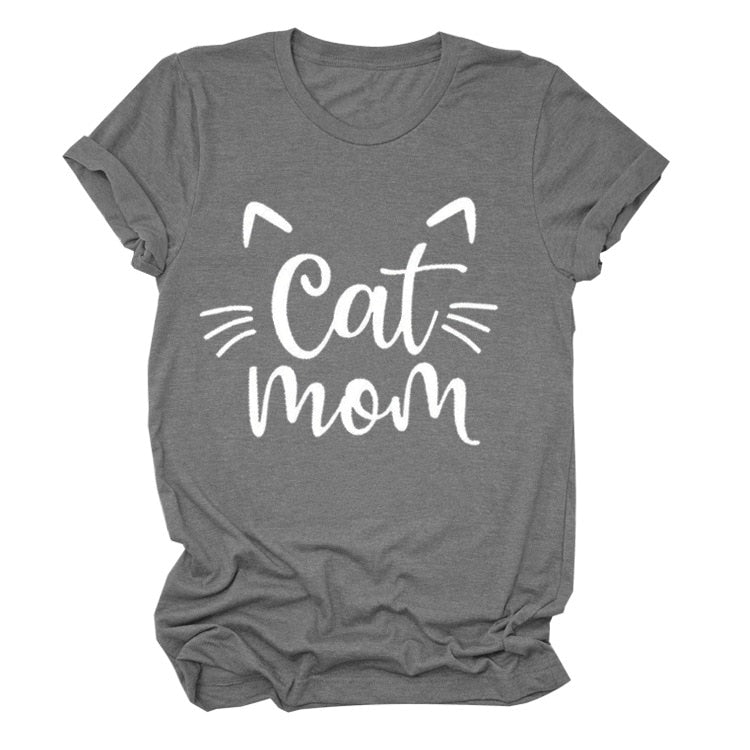 Pawsome Cat Mom Tee - Always Whiskered