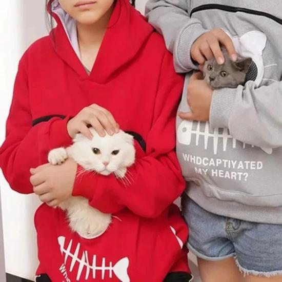 Cat pocket sweatshirt hoodie 