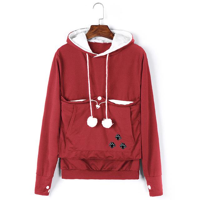 Pawsome Cat Pouch Hoodie ( 8 colors ) - Always Whiskered 