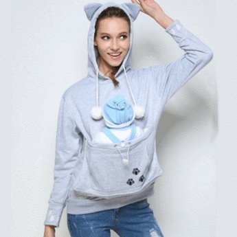 Pawsome Cat Pouch Hoodie ( 8 colors ) - Always Whiskered 