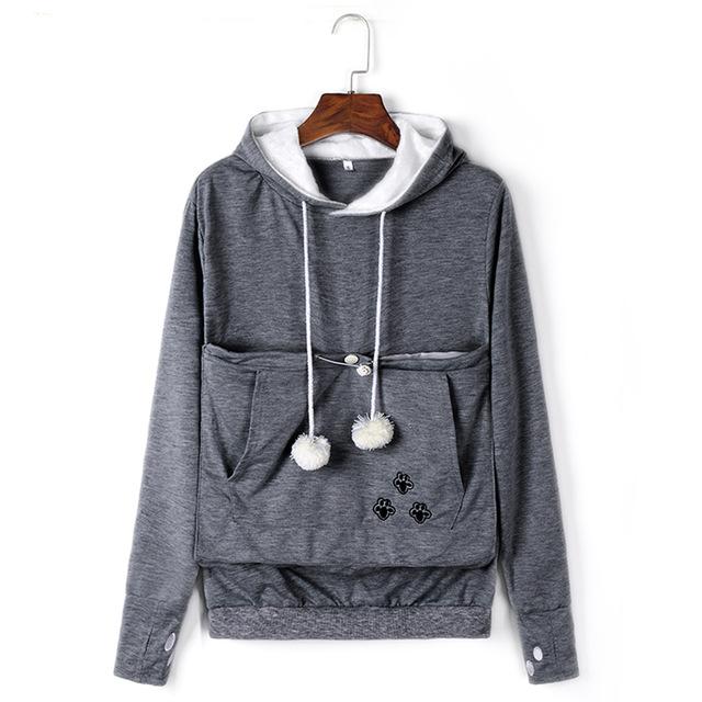 Pawsome Cat Pouch Hoodie ( 8 colors ) - Always Whiskered 