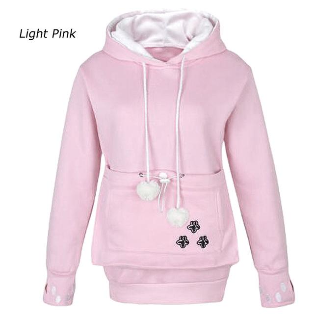 Pawsome Cat Pouch Hoodie ( 8 colors ) - Always Whiskered 