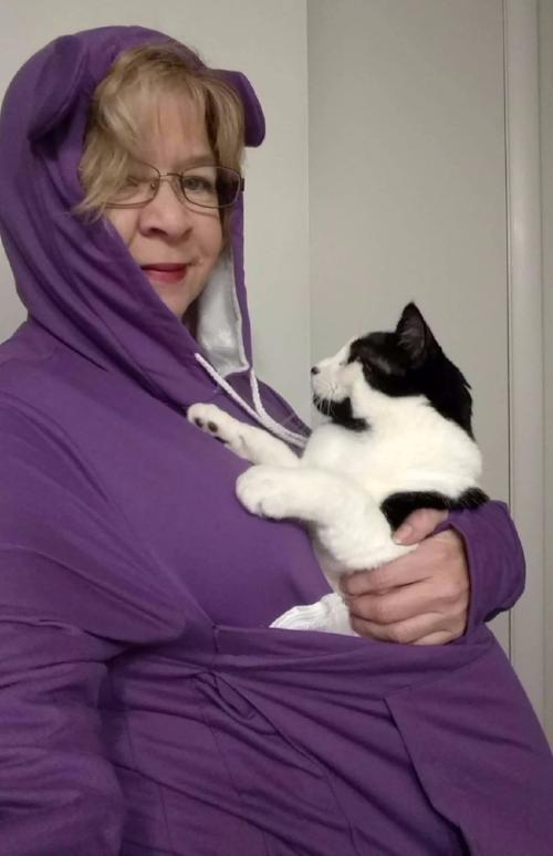 Pawsome Cat Pouch Hoodie ( 8 colors ) - Always Whiskered 