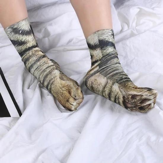 Realistic Animal Paw Socks - Always Whiskered – Always Whiskered