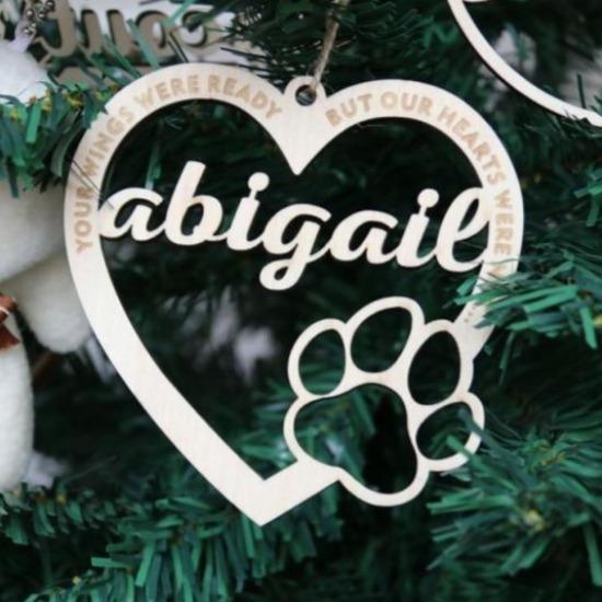Personalized Pet Name Ornament - Always Whiskered