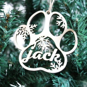 Personalized Pet Name Ornament - Always Whiskered