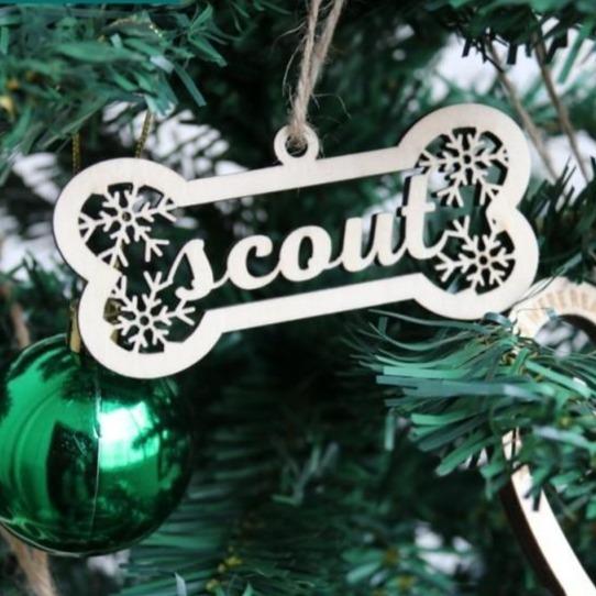Personalized Pet Name Ornament - Always Whiskered