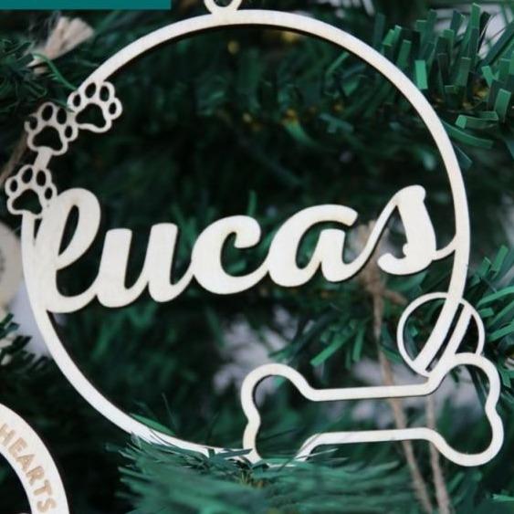 Personalized Pet Name Ornament - Always Whiskered