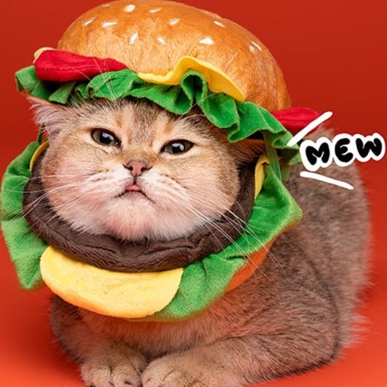Pet Hamburger Hat - Always Whiskered