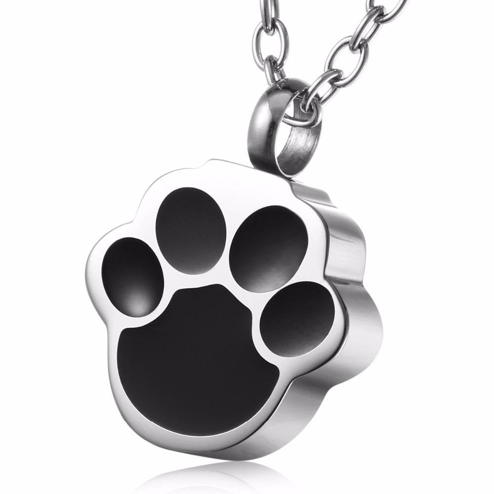 Pet Paw Memorial Urn Jewelry - Always Whiskered 