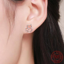 Kitty Silver Earrings - Always Whiskered