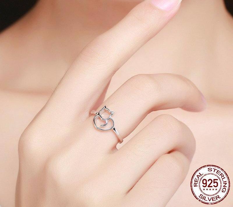 Precious Kitty 925 Sterling Silver Ring - Always Whiskered 