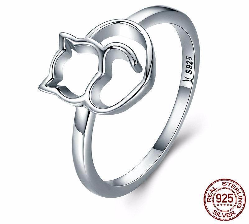 Precious Kitty 925 Sterling Silver Ring - Always Whiskered 