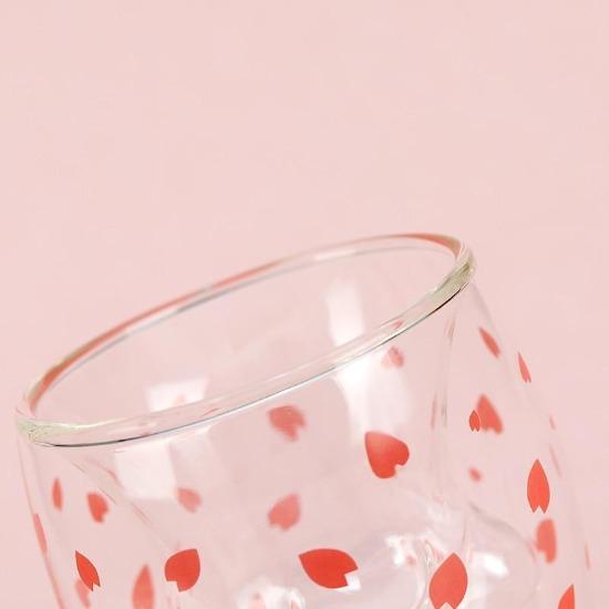 cat paw double wall glass
