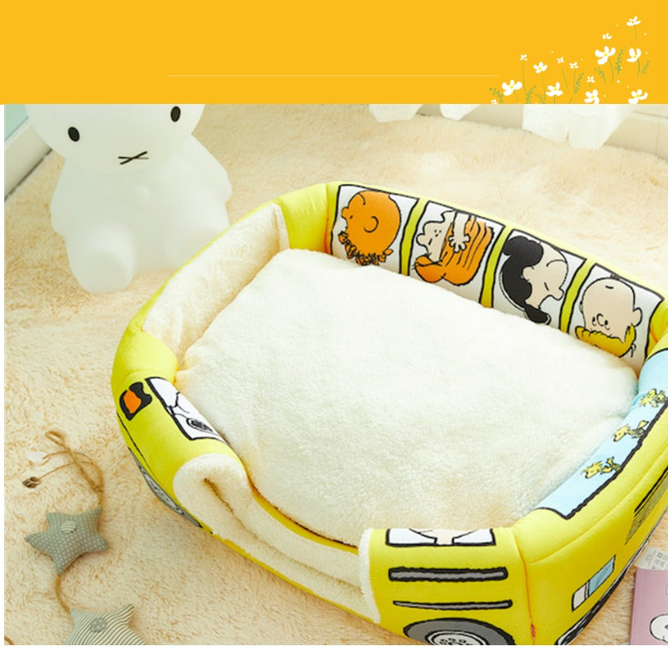 snoopy school bus bed