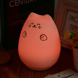 Purrfect Colorful Silicone Night Lamp - Always Whiskered 