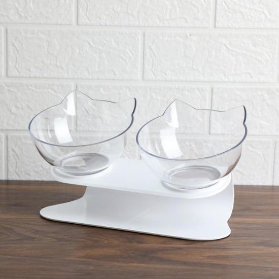 Cat head pet bowls