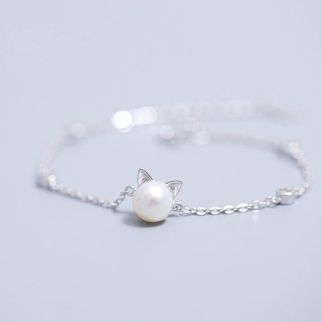 Cat Pearl Bracelet Always Whiskered