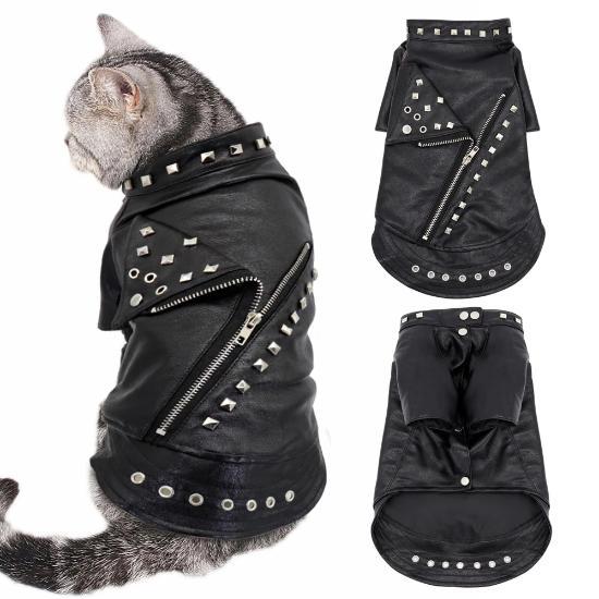 Pet leather jacket- Always Whiskered 