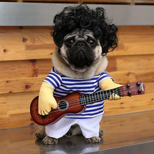 Rockstar Pet Costume with Wooden Guitar - Always Whiskered 