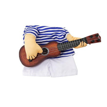 Rockstar Pet Costume with Wooden Guitar - Always Whiskered 