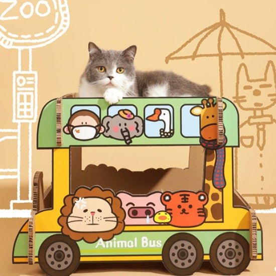 Safari & School Bus Scratcher Bed - Always Whiskered