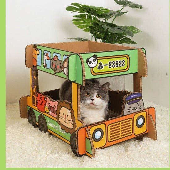 Safari & School Bus Scratcher Bed - Always Whiskered