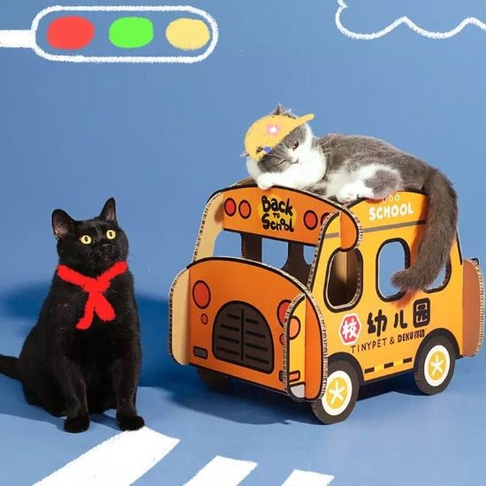 Safari & School Bus Scratcher Bed - Always Whiskered