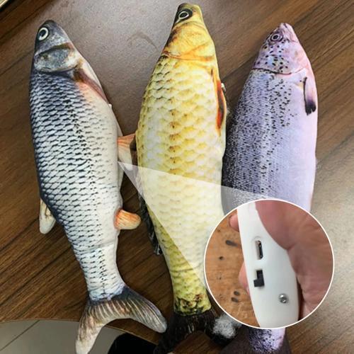 Moving Fish Cat Toy Wagging Tail 
