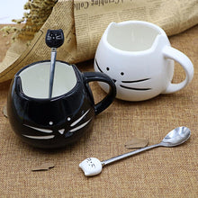 Whiskered Ceramic Mug with Spoon - Always Whiskered 