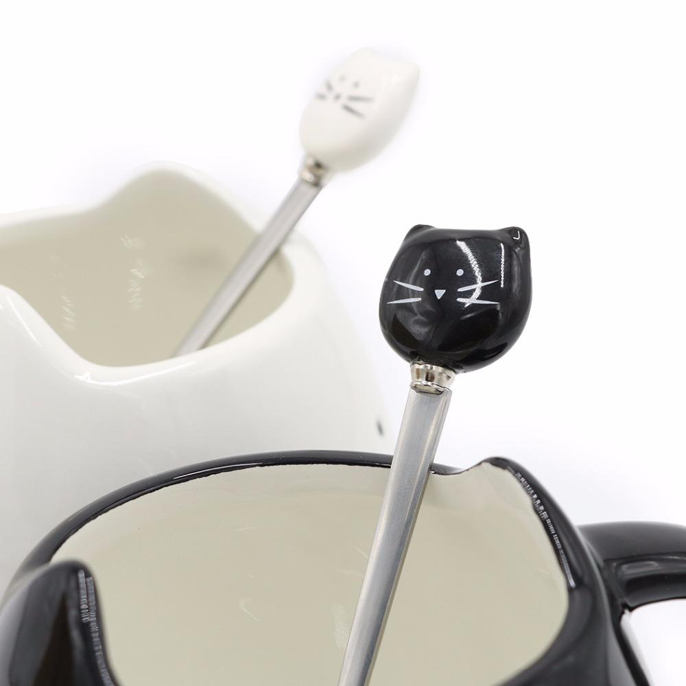 Whiskered Ceramic Mug with Spoon - Always Whiskered 