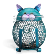 Whiskered Metal Cat Coin Bank - Always Whiskered