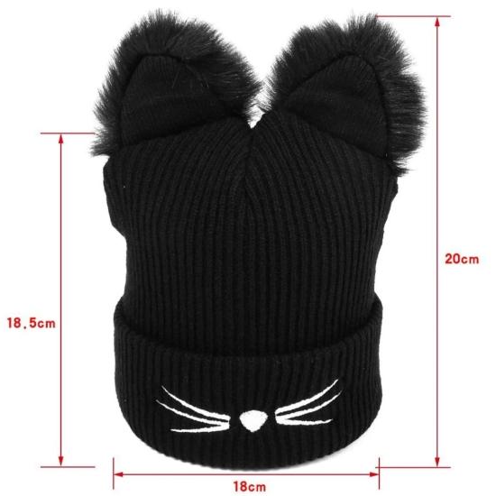 Whiskered Women's Winter Beanie /Hat - Always Whiskered