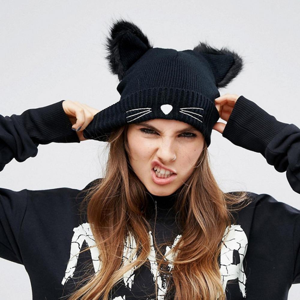 Whiskered Women's Winter Beanie /Hat - Always Whiskered 