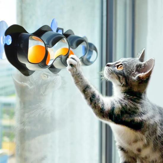 Cat window track toy- Always Whiskered