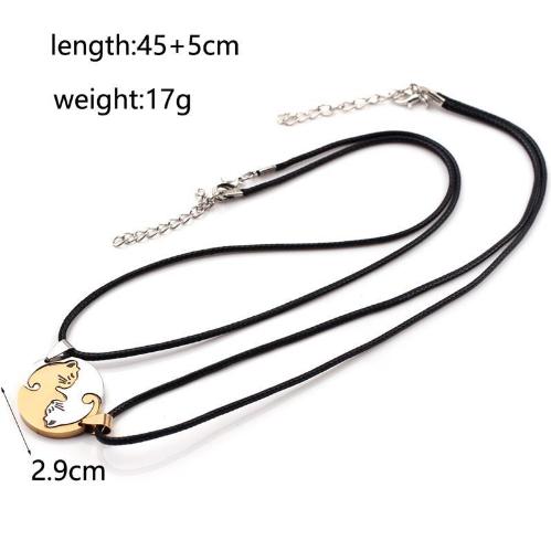 Yin Yang Cat Necklace - Always Whiskered